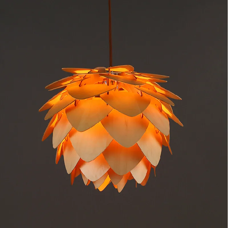 Pino moderno cono luces colgantes de madera diseño de moda europea lámparas colgantes de estilo bar.jpg