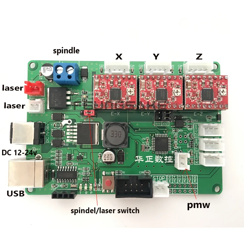 USB 3 оси DIY резьба машина плата управления, ЧПУ GRBL arduino управление Лер PMW лазерный гравер плата управления драйвер плата управления Лер