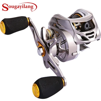 

Sougayilang 11+1BB Baitcasting Fishing Reel Super Light Structure Design Precisely Machined Brass Gear casting reel