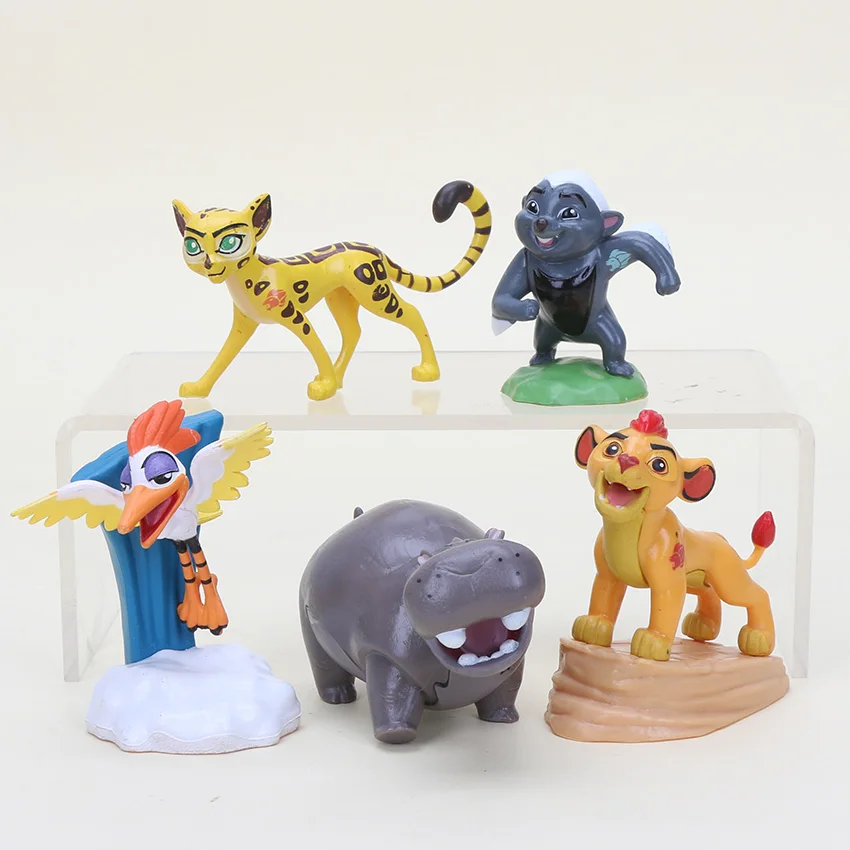 

5pcs/set The Lion Guard Lion King Kion PVC Action Figures Bunga Beshte Fuli Ono Animals Dolls Kids Toys Gift