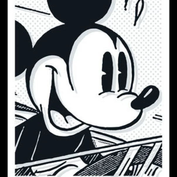 Mickey Mouse - Art Deco Laminated & Framed Poster Print (24 x 36)