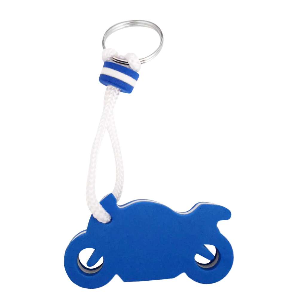 MagiDeal EVA Floating Motorcycle Shape Keyring Keychain Key Holder for Sailing Marine Boating Kayak Yacht Water Sports 