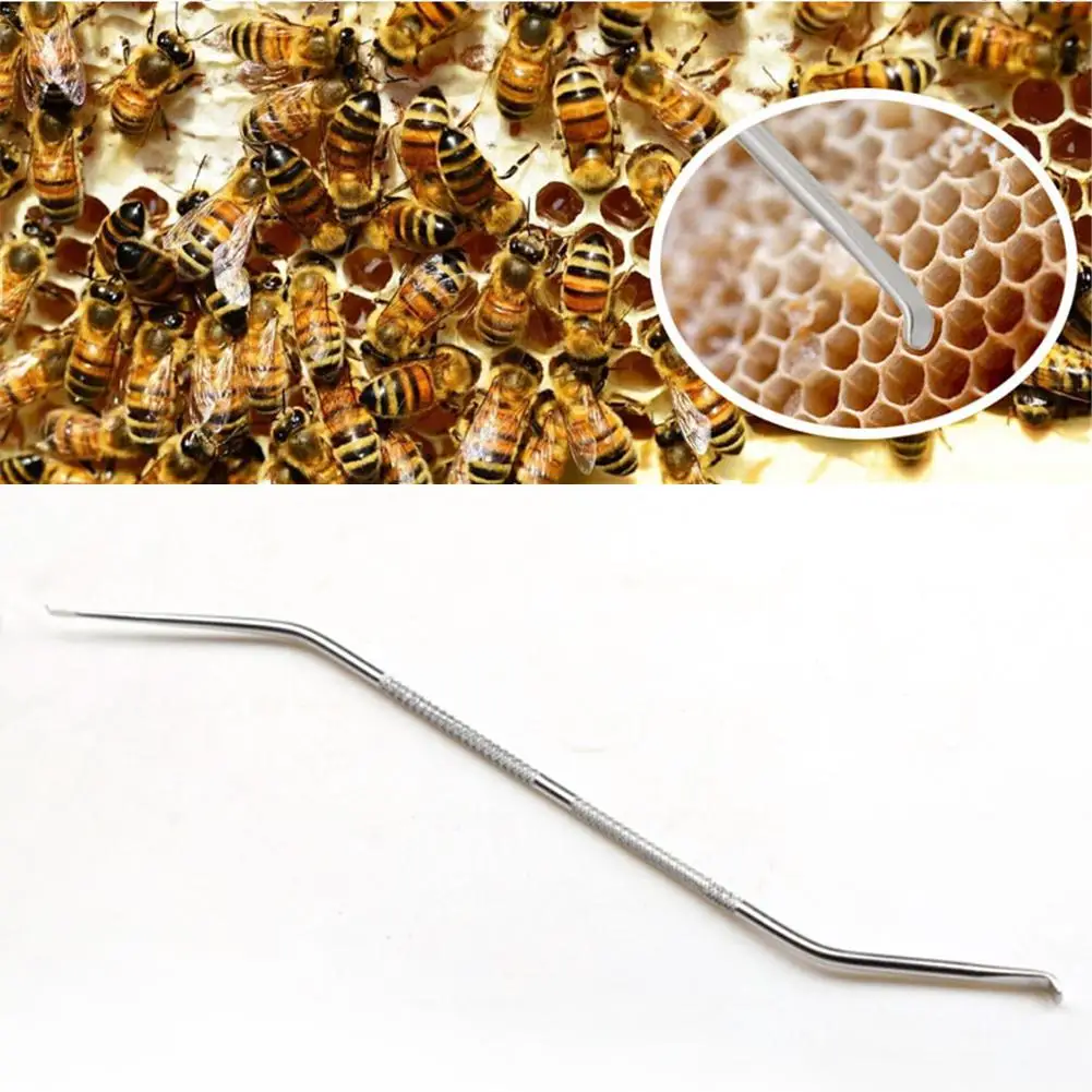 

Stainless Steel Bee Needle Two-way Grafiting Tool Beekeeping Equipment Breeding Queen Bee Removing Larvae Tools