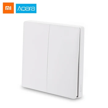 

Aqara WXKG02LM Smart Light Switch Wireless Version Double Key Wireless connection ZigBee Smart International Version for Xiaomi