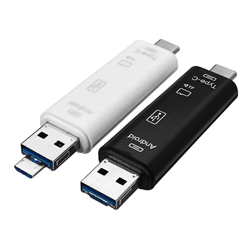 Type-c 3,1 концентратор пять-в-одном тип-c к USB мужской/женский OTG TF микро многофункциональный кардридер для мобильного телефона ноутбука ПК