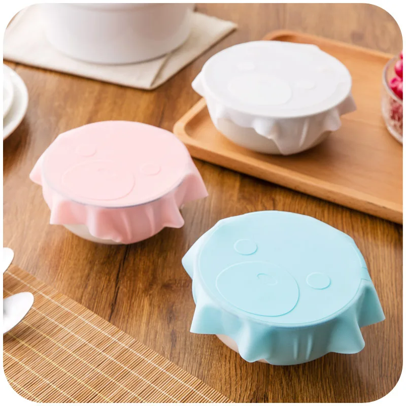 

Urijk 1pc Food Fresh Keeping Wrap Reusable Silicone Bowl Covers Food Wrap Kitchen Tools Silicone Wrap Seal Lid Cover
