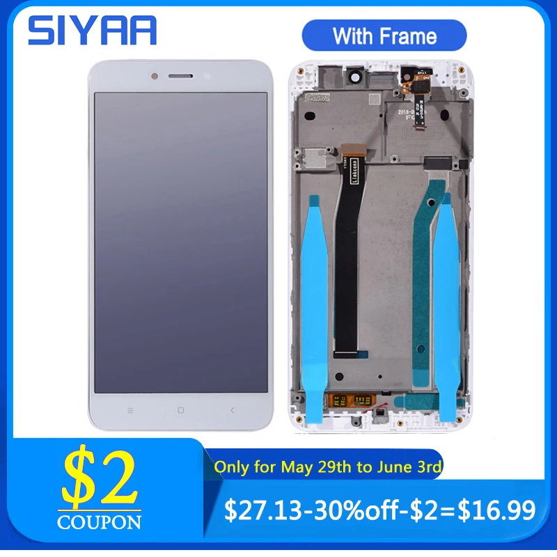 

For Xiaomi Redmi 4X LCD Display Touch Screen Digitizer Assembly Replacement With Frame For Xiaomi Redmi 4X + Free Tools