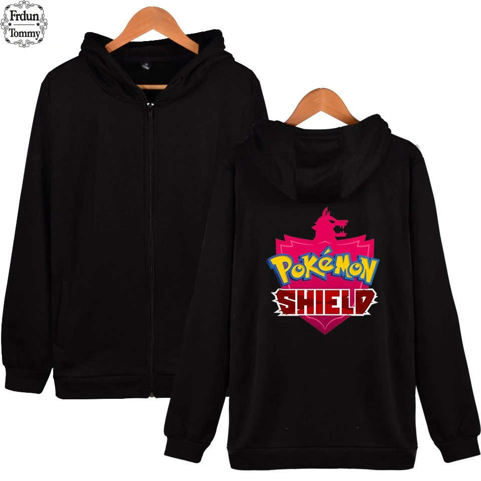 Frdun Tommy Pokemon Sword And Shield Hoodies Women Zipper 2019 Japan Casual Hoodie Sweatshirt New Style Sweatshirt Clothes 4XL