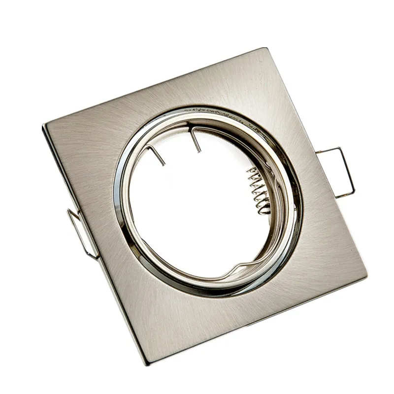 front fixed holder ceiling square GU10 MR16 fitting matel material with