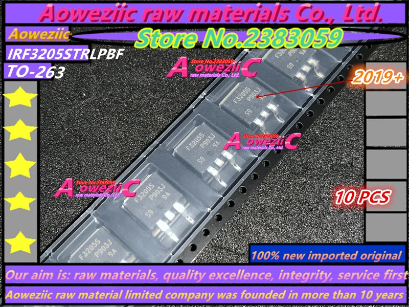 ТРАНЗИСТОР Aoweziic IRF3205STRLPBF IRF3205SPBF F3205S TO263 2019 + 100% с N-канальным полевым эффектом 55 в 110