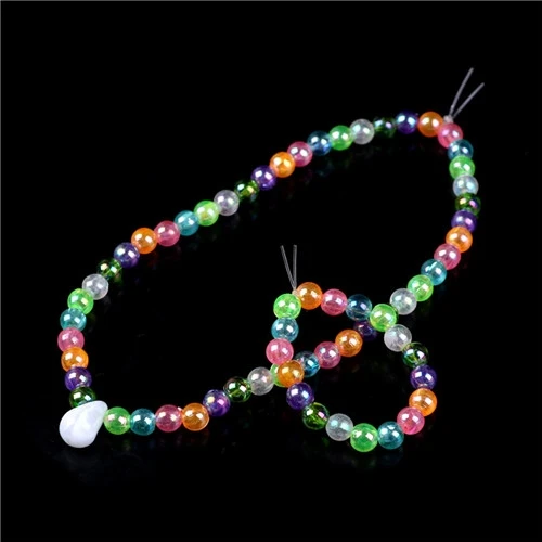 

2PCS/set And Accessories Colorful Crystal Beads Necklaces Fits 18" Girl Doll Clothes