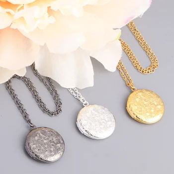 

To The Person You Are The Whole World Heart Printing Lovers Couples Pendant Openable Locket Necklace Sweater Chain Women Gift