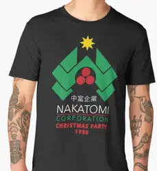 Die Hard-Nakatomi Corporation для рождественской вечеринки футболка 2019 2019 модная футболка, 100% хлопок футболка, топы, Оптовая Продажа tee