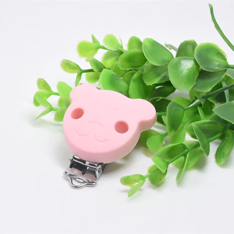 10 шт. BPA бесплатно силиконовые зажимы для медведя DIY детские соски медведь Chupetero