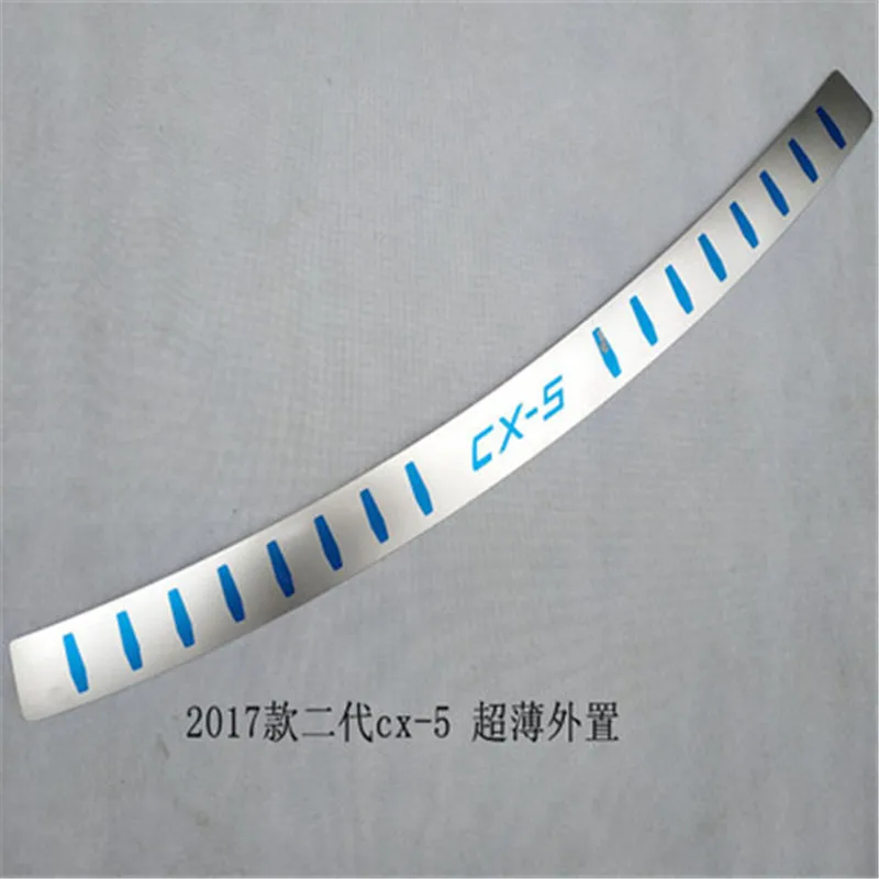 

Car styling Stainless steel car External Rear Bumper Protector Sill For Mazda cx-5 cx5 2017 2018 2nd genera Car accessories