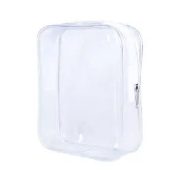 Прозрачный Путешествия Макияж мешок хранения Водонепроницаемый упаковочный пакет на молнии прозрачный чехол с молнией 15,5*12 см