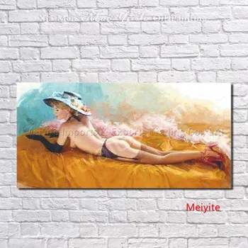 

Hot sale handpainted Oil Painting on Canvas Sexy woman abstract figure girl wall art picture for living room home decor