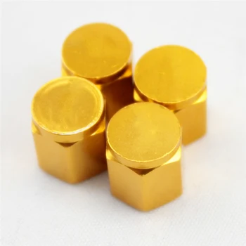 

4 VOLK RACING TIRE VALVE STEM CAPS FORGED ALUMINUM Gold UNIVERSAL JDM U