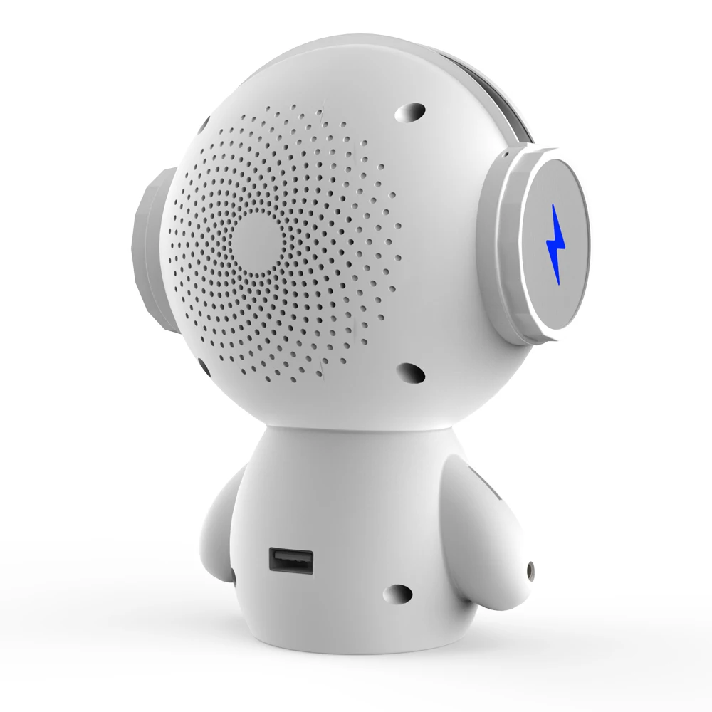 Qiateng робот динамик Bluetooth мини бас стерео Музыкальная Коробка умная Громкая связь