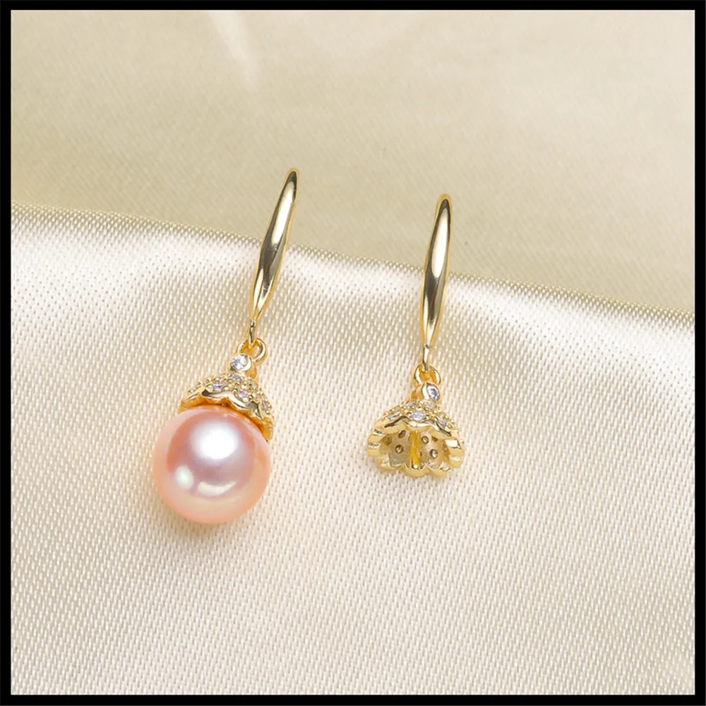 

Unique Design Hot Pearl Earrings Mountings, Drop Earrings Findings Settings Jewelry Parts Fittings Drop Earrings Accessories