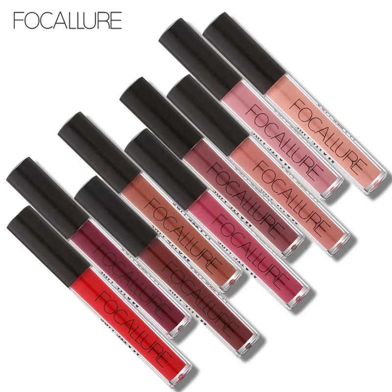 

FOCALLURE Matte Liquid Lipstick Waterproof Moisturizers Smooth Long-lasting Lip Stick Cosmetic Beauty Lip Makeup