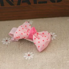 30 шт., профессиональная Шпилька с бантом в горошек Ms. Bobby, Шпилька с бантом, шпильки для девочек, инструмент для моделирования, акриловые заколки для волос, набор