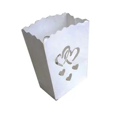 500 шт. стильная Свеча в форме сердца, бумажный фонарь желаний, украшение для свадебного торжества