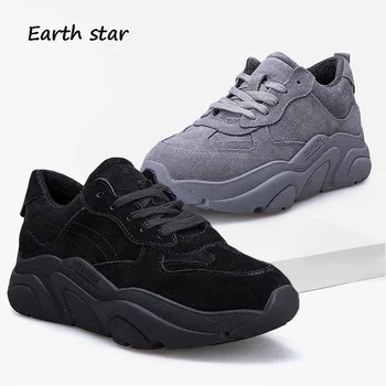 

zapatos de mujer Casual Warm Shoes Women Fashion Brand Platform Sneakers Fur Real Leather Lady chaussure Winter Female footware