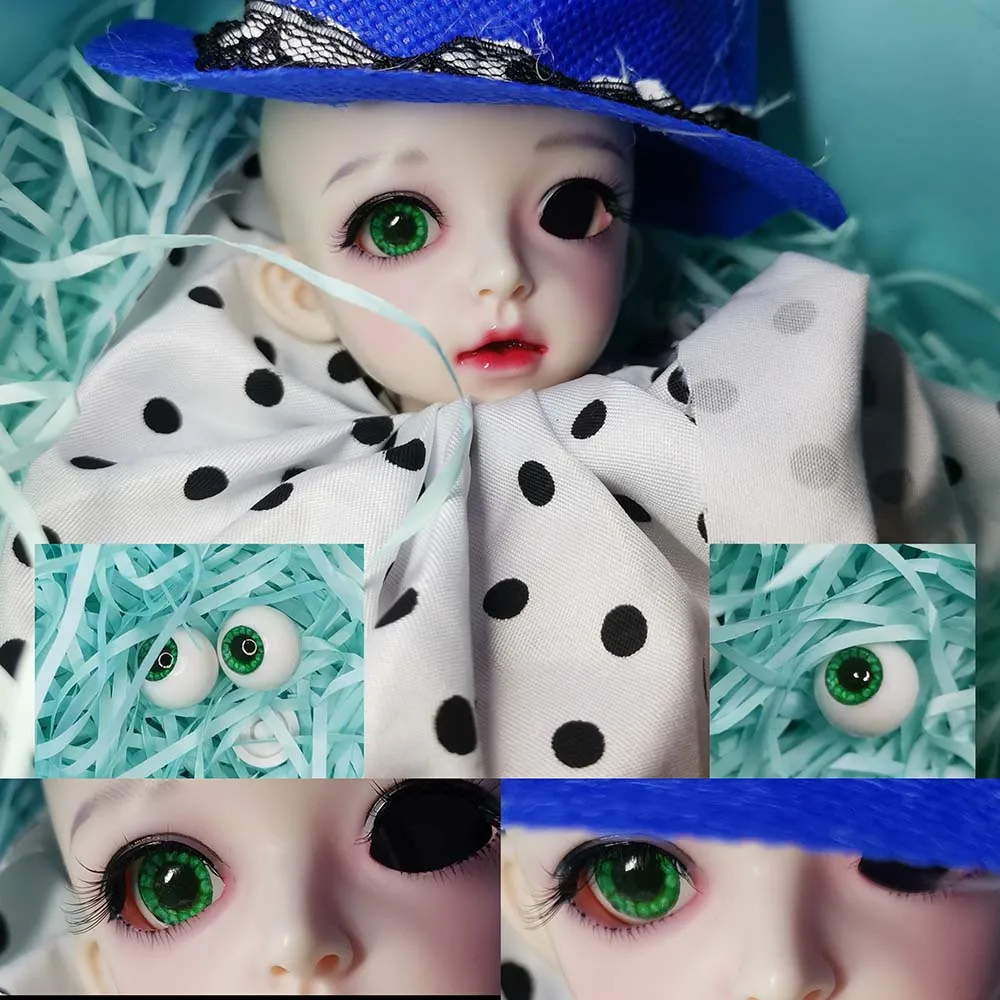 Зеленый цветок BJD глаза 8 мм 12 14 20 22 глаз мяч для куклы ручной работы аксессуары