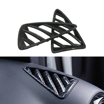 

ABS Air Conditioning AC Vents Frame Cover Trim Dashboard Air Outlet Net 2 PCS / 2 Color For Mazda CX-3 CX3 2016 2017 2018