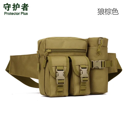 Защитная Спортивная Военная поясная сумка для бутылки воды с карманом, тактическая сумка для отдыха, камуфляжная поясная Сумка для кемпинга, пешего туризма, на открытом воздухе - Цвет: Pattern LZ