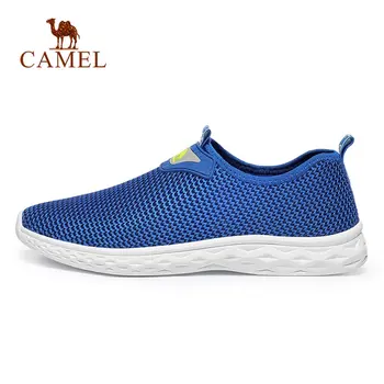 

CAMEL Men & Women Outdoor Slip On Mesh Casual Shoes Breathable Spring Summer Non-slip Walking Flat Shoes