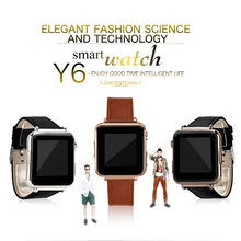 Smart watch aplus y6 uhr sync notifier unterstützung sim-karte bluetooth-konnektivität apple iphone android telefon smartwatch uhr