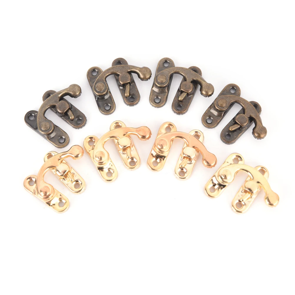 10 Pcs Metal Lock Catch Curved Buckle Horn Lock Clasp Hook Bag