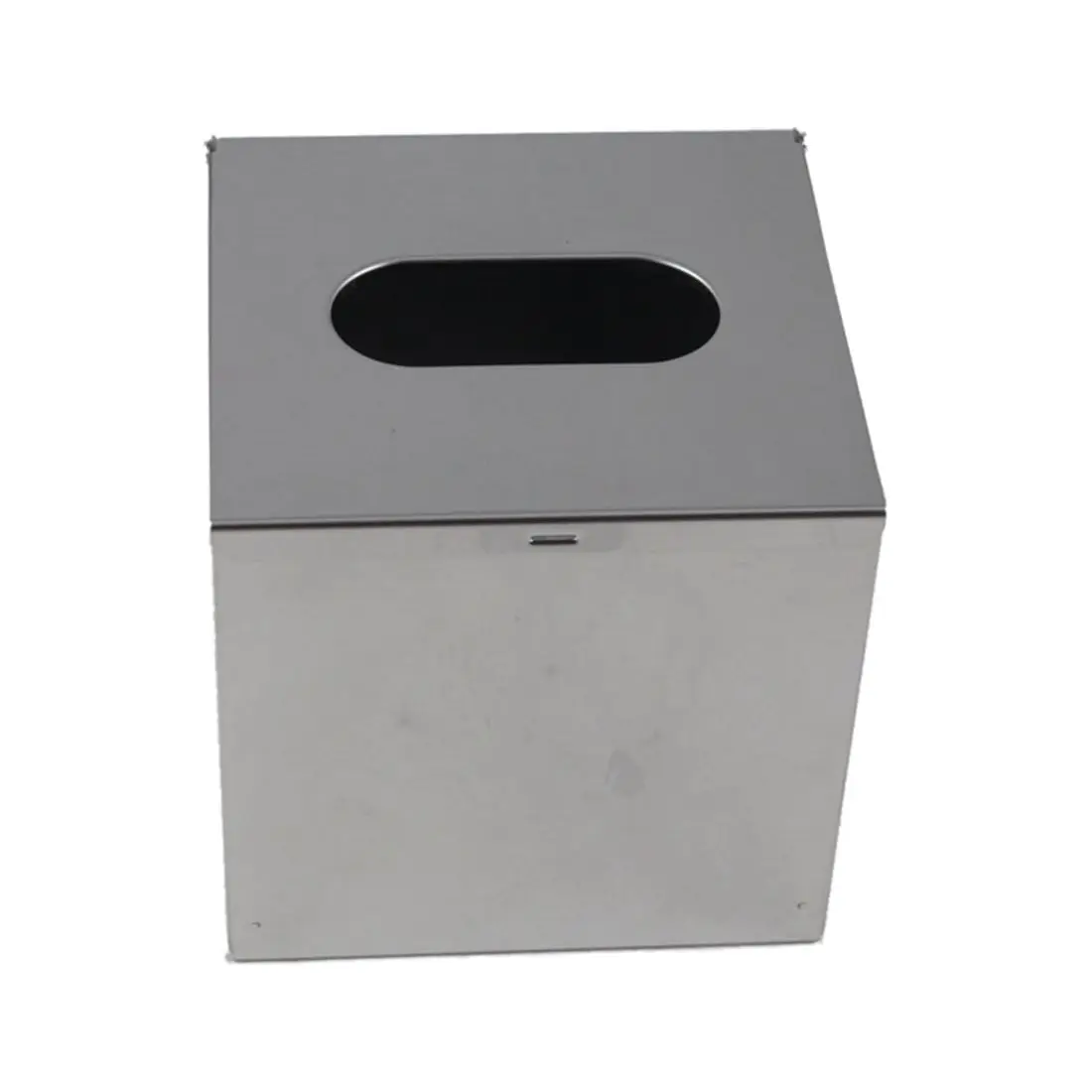  Stainless Steel Handkerchief Dispenser Cosmetic Towel Tissue box - Silver