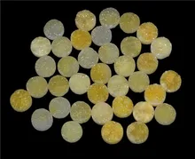  H-CR045 Round Pink Titanium Druzy Ring,Silver Bezel Ring 14 colors for option 