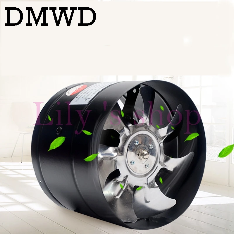 

DMWD 6 inch kitchen toilet exhaustfan louver 6" pipe exhaust fan air ventilation ceiling booster Blower metal exhauster 150mm