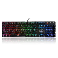 Redragon K556 RGB LED Backlit Wired Mechanical Gaming Keyboard Aluminum Base 104 Standard Keys Teclado Gamer Floating PC Game