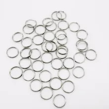 Брелок кей цепи круглый Разделение Брелоки Брелок 13.6 мм с Никель компас брелок разъем llaveros Hombre chaveiro