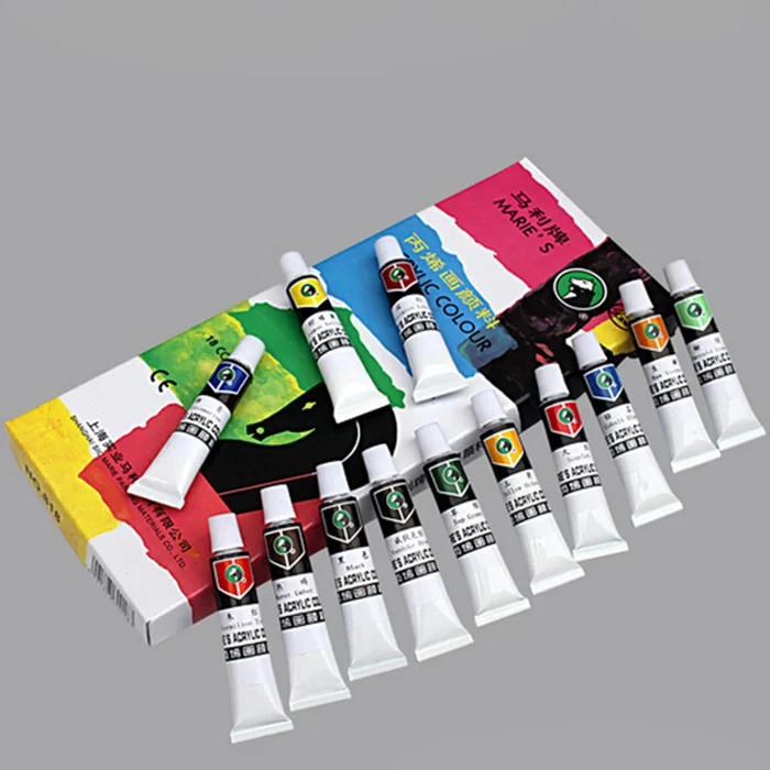 18 Colors/Set Artist Drawing Paint Acrylic Paint Art Supplies Children