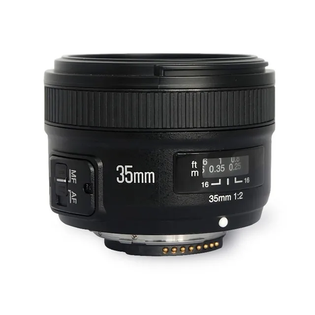 Yongnuo 35mm YN35mm F2 Camera lens Wide-angle Large Aperture Fixed Auto Focus Lens For Nikon EF Mount Nikon D750 D850 Cameras