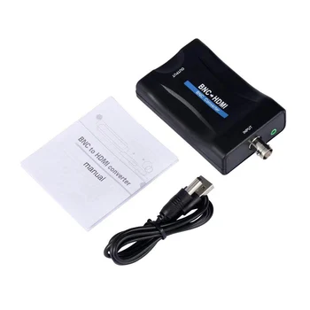 

HD 1080P BNC To HDMI Converter Adapter Display Video Audio Conversor Surveillance Monitor TV signal Converter with USB Cable