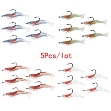 10 Soft PVC Fishing Lures Tackle Prawn Shrimp Flathead Bream Cod Bass Lure