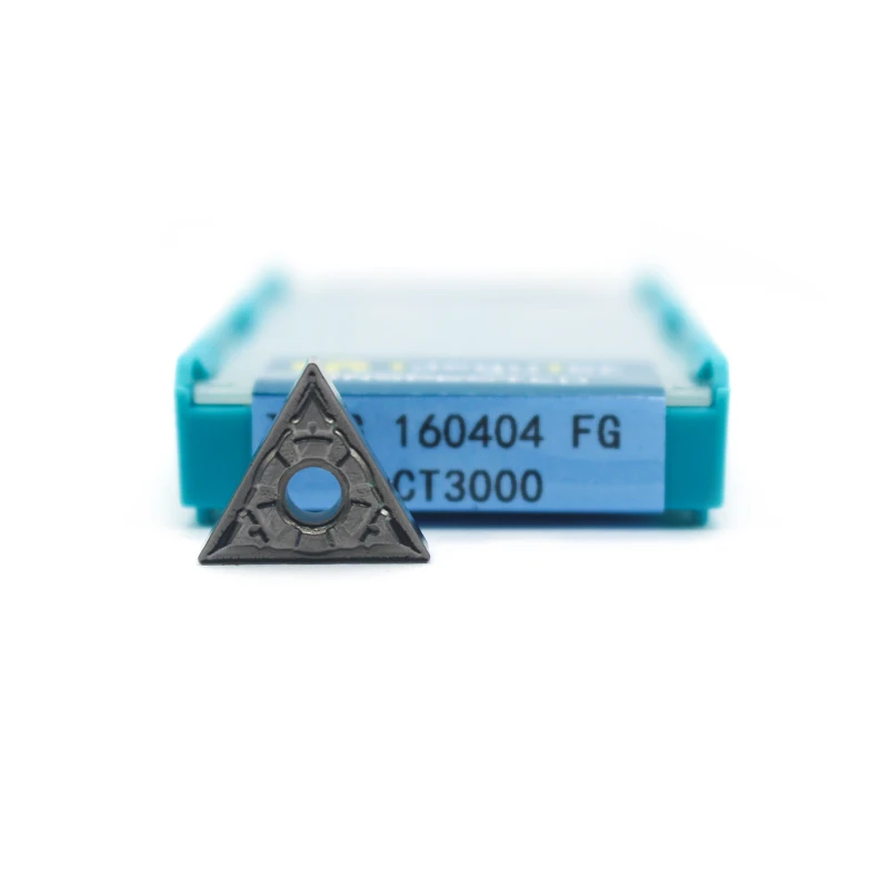 10 шт. токарный инструмент TNMG160404 FG CT3000 высокое прецизионный металлокерамический Подстроечный резистор алюминиевый вставки карбида токарный инструмент TNMG160404 металлический токарный инструмент