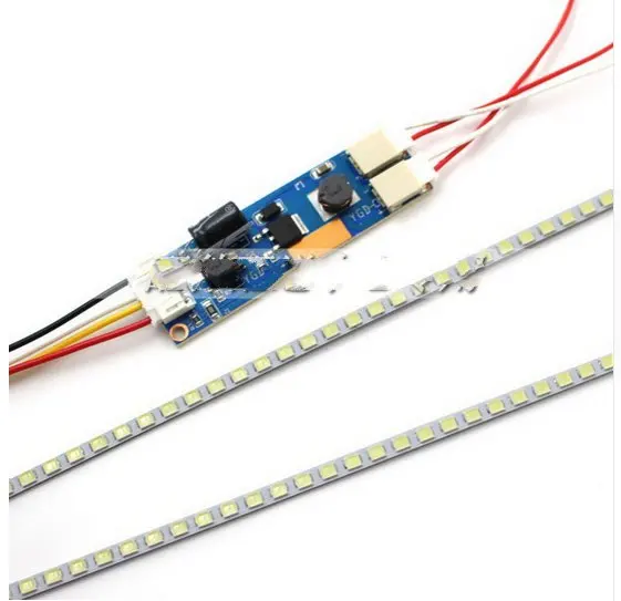Highlight Dimable LED Backlight Lamps Update LED Light for 19'' 20''22'' 24''26''27'' LCD Monitor 2 LED Strips+Board Set 620mm