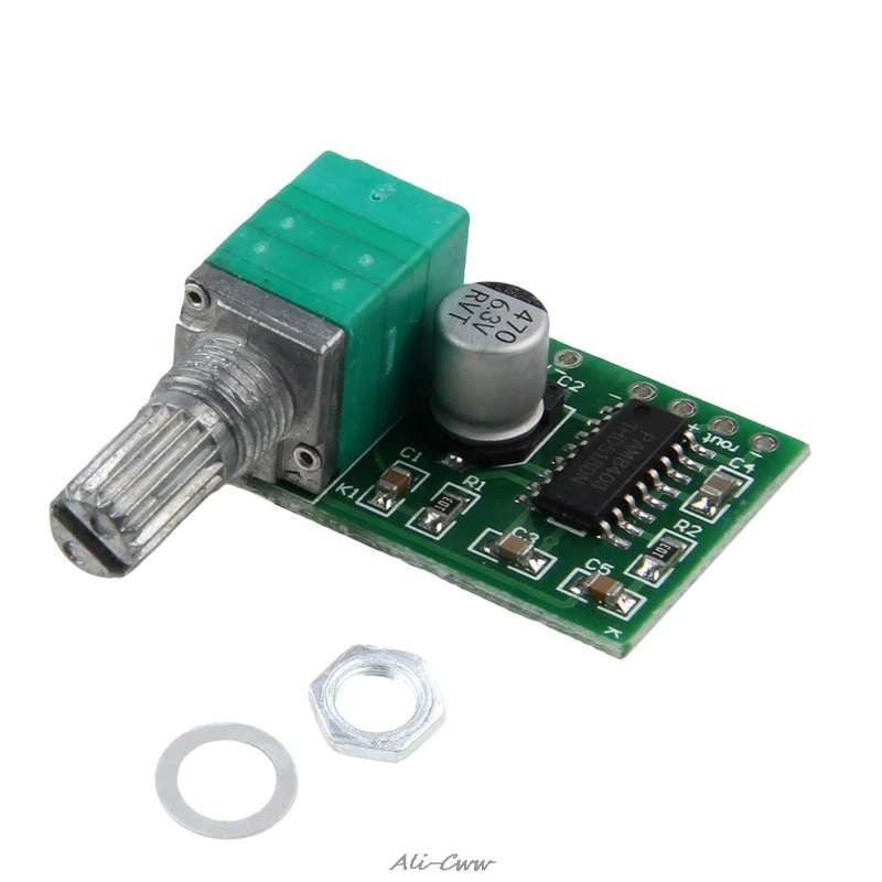 

PAM8403 Mini 5V Audio Digital Amplifier Board Switch Potentiometer powered USB