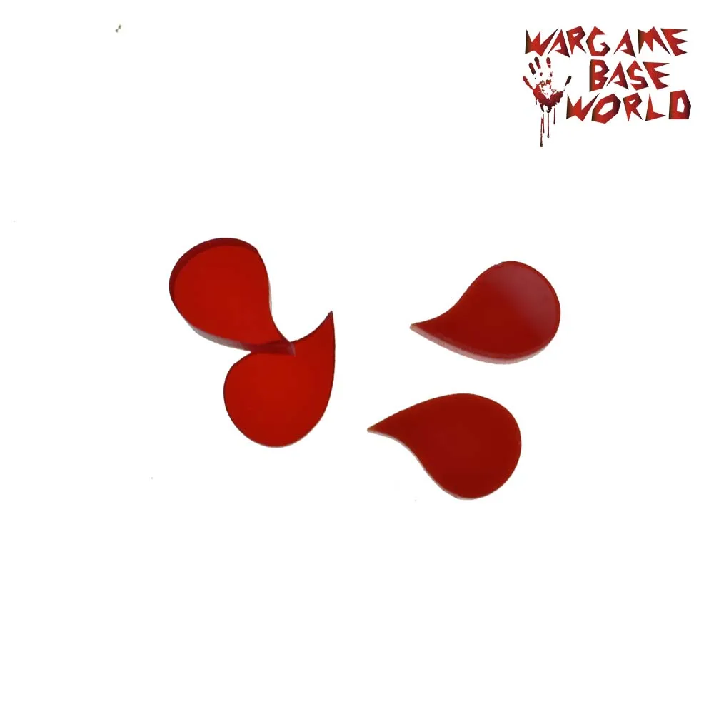 Wargame Base World маркеры ранения капли крови|markers marker|blood dropblood b |