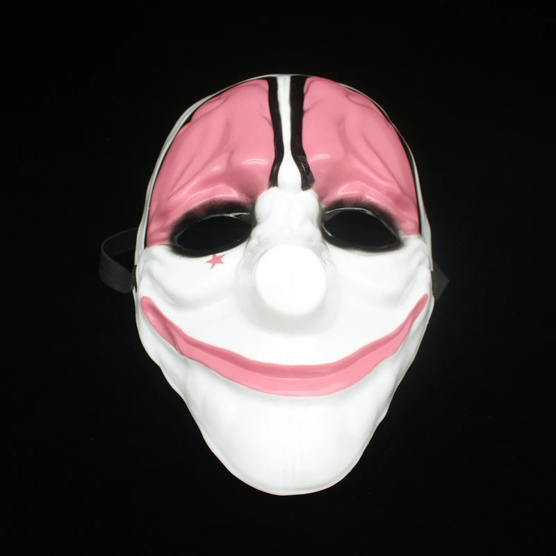 Payday 2 маски Даллас маска/Волк/цепи/Hoxton Косплей Хэллоуин Ужасы Клоун Маска payday masqueradeCarnaval костюм мужчины