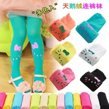 girls dance font b tights b font 2016 spring summer girl KT candy color Pantyhose Velvet