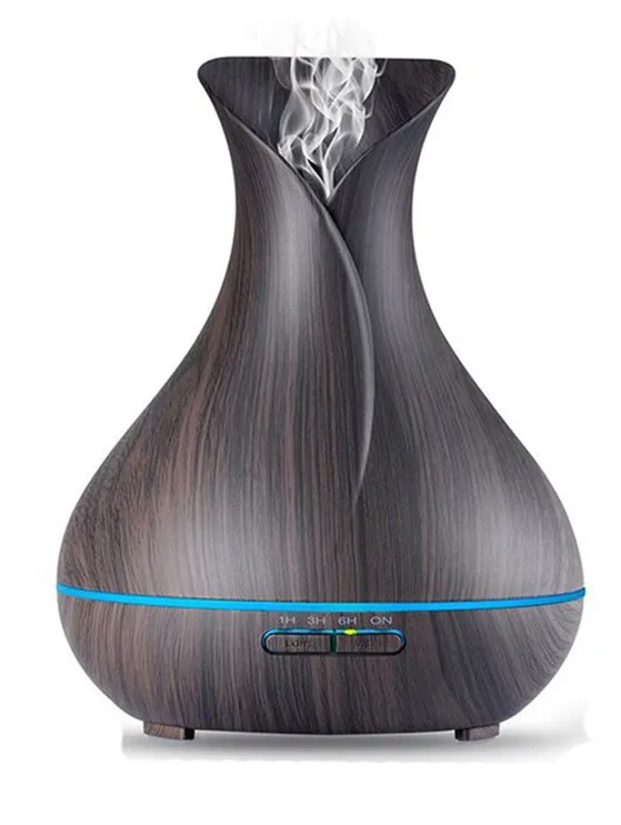 

Oil Diffuser Wood Grain 400ml Cool Mist Humidifier Ultrasonic Aroma Essential for Home Office Bedroom Living Room Study Yoga Spa